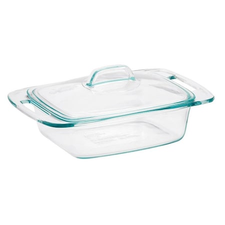 Pyrex Non-porous Glass Covered Casserole 2 Clear 1085801